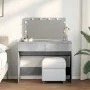 Tocador con luces LED gris hormigón 100x40x120 cm by , Bedroom Dressers - Ref: Foro24-848209, Price: 145,36 €, Discount: %