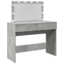Tocador con luces LED gris hormigón 100x40x120 cm by , Bedroom Dressers - Ref: Foro24-848209, Price: 145,36 €, Discount: %