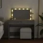 Tocador con luces LED gris hormigón 100x40x120 cm by , Bedroom Dressers - Ref: Foro24-848209, Price: 145,36 €, Discount: %