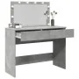 Tocador con luces LED gris hormigón 100x40x120 cm by , Bedroom Dressers - Ref: Foro24-848209, Price: 145,36 €, Discount: %