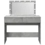 Tocador con luces LED gris hormigón 100x40x120 cm by , Bedroom Dressers - Ref: Foro24-848209, Price: 145,36 €, Discount: %