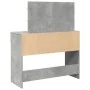 Tocador con luces LED gris hormigón 100x40x120 cm by , Bedroom Dressers - Ref: Foro24-848209, Price: 145,36 €, Discount: %