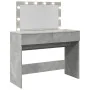 Tocador con luces LED gris hormigón 100x40x120 cm by , Bedroom Dressers - Ref: Foro24-848209, Price: 145,36 €, Discount: %