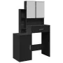 Tocador con mueble negro 80x35x132 cm de , Tocadores para dormitorios - Ref: Foro24-848235, Precio: 136,23 €, Descuento: %