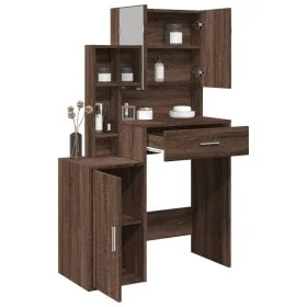 Tocador con mueble roble marrón 80x35x132 cm von , Schlafzimmerkommoden - Ref: Foro24-848240, Preis: 135,64 €, Rabatt: %