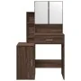 Tocador con mueble roble marrón 80x35x132 cm de , Tocadores para dormitorios - Ref: Foro24-848240, Precio: 135,59 €, Descuent...