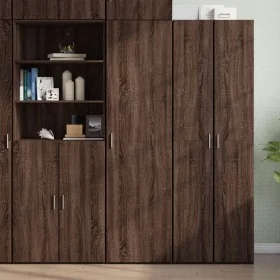 Aparador de madera de ingeniería marrón roble 50x42,5x185 cm von , Sideboards - Ref: Foro24-3281419, Preis: 183,18 €, Rabatt: %