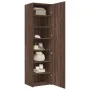 Aparador de madera de ingeniería marrón roble 50x42,5x185 cm by , Sideboards - Ref: Foro24-3281419, Price: 183,91 €, Discount: %