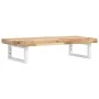 Estante de lavabo de pared acero y madera maciza de acacia de , Tocadores de baño - Ref: Foro24-3302692, Precio: 93,00 €, Des...
