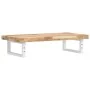 Estante de lavabo de pared acero y madera maciza de acacia de , Tocadores de baño - Ref: Foro24-3302692, Precio: 93,00 €, Des...