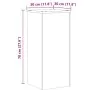 Soportes de plantas 2 uds madera ingeniería negro 30x30x70 cm de , Soportes para macetas - Ref: Foro24-852925, Precio: 77,27 ...