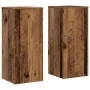 Soportes de plantas 2 uds madera roble envejecido 30x30x70 cm de , Soportes para macetas - Ref: Foro24-852931, Precio: 73,48 ...