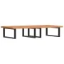 Estante de lavabo de pared de acero y madera maciza de haya von , Badezimmerwaschtische - Ref: Foro24-3302453, Preis: 145,07 ...