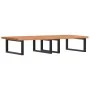 Estante de lavabo de pared de acero y madera maciza de haya von , Badezimmerwaschtische - Ref: Foro24-3302453, Preis: 145,07 ...