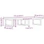 Estante de lavabo de pared de acero y madera maciza de haya von , Badezimmerwaschtische - Ref: Foro24-3302453, Preis: 145,07 ...