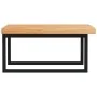Estante de lavabo de pared de acero y madera maciza de roble de , Tocadores de baño - Ref: Foro24-3302493, Precio: 135,22 €, ...