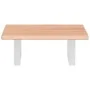 Estante de lavabo de pared de acero y madera maciza de roble de , Tocadores de baño - Ref: Foro24-3302556, Precio: 70,01 €, D...