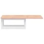 Estante de lavabo de pared de acero y madera maciza de roble de , Tocadores de baño - Ref: Foro24-3302556, Precio: 70,01 €, D...