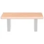 Estante de lavabo de pared de acero y madera maciza de roble de , Tocadores de baño - Ref: Foro24-3302554, Precio: 74,52 €, D...