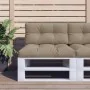 Cojín para sofá de palets de tela gris taupé 80x40x12 cm by , Cushions for chairs and sofas - Ref: Foro24-360609, Price: 24,1...