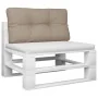Cojín para sofá de palets de tela gris taupé 80x40x12 cm by , Cushions for chairs and sofas - Ref: Foro24-360609, Price: 24,1...