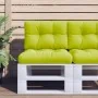 Cojines para sofá de palets 2 unidades tela verde claro by , Cushions for chairs and sofas - Ref: Foro24-360656, Price: 35,40...