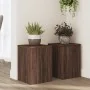 Soportes de plantas 2 uds madera marrón roble 25x25x35 cm by , Pot stands - Ref: Foro24-852912, Price: 38,67 €, Discount: %