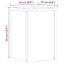 Soportes de plantas 2 uds madera marrón roble 25x25x35 cm by , Pot stands - Ref: Foro24-852912, Price: 38,67 €, Discount: %