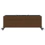 Jardinera con ruedas y 3 maceteros ratán PE marrón 107x32x38 cm by , Pots and planters - Ref: Foro24-366420, Price: 73,77 €, ...