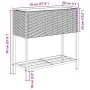 Jardinera con estante ratán sintético negro von , Töpfe und Pflanzgefäße - Ref: Foro24-366387, Preis: 64,19 €, Rabatt: %