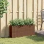 Jardinera con 2 maceteros de ratán sintético marrón 90x20x40 cm von , Töpfe und Pflanzgefäße - Ref: Foro24-366408, Preis: 61,...