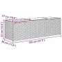 Jardinera con 3 maceteros ratán sintético marrón 105x30x32 cm by , Pots and planters - Ref: Foro24-366417, Price: 63,69 €, Di...