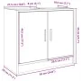 Armario para lavabo madera de ingeniería negro 63x29x55 cm by , Bathroom furniture - Ref: Foro24-848095, Price: 62,97 €, Disc...
