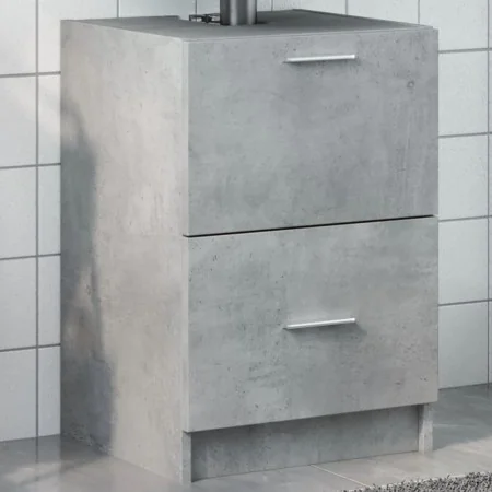 Armario de lavabo madera ingeniería gris hormigón 40x37x59 cm von , Badezimmermöbel - Ref: Foro24-848104, Preis: 68,98 €, Rab...