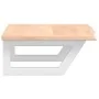 Estante de lavabo de pared de acero y madera maciza de roble by , bathroom vanities - Ref: Foro24-3302542, Price: 59,71 €, Di...