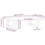 Estante de lavabo de pared de acero y madera maciza de roble by , bathroom vanities - Ref: Foro24-3302542, Price: 59,71 €, Di...