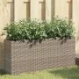 Jardineras con 2 maceteros 2 uds ratán PE gris 90x20x40 cm von , Töpfe und Pflanzgefäße - Ref: Foro24-3210515, Preis: 115,60 ...