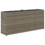 Jardineras con 2 maceteros 2 uds ratán PE gris 90x20x40 cm von , Töpfe und Pflanzgefäße - Ref: Foro24-3210515, Preis: 115,60 ...