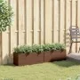 Jardineras con 2 maceteros 2 uds ratán PE marrón 72x30x32 cm by , Pots and planters - Ref: Foro24-3210529, Price: 85,73 €, Di...
