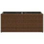 Jardineras con 2 maceteros 2 uds ratán PE marrón 72x30x32 cm by , Pots and planters - Ref: Foro24-3210529, Price: 85,73 €, Di...