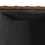 Jardineras con 2 maceteros 2 uds ratán PE marrón 72x30x32 cm by , Pots and planters - Ref: Foro24-3210529, Price: 85,73 €, Di...