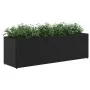 Jardineras con 3 maceteros 2 uds ratán PE negro 105x30x32 cm von , Töpfe und Pflanzgefäße - Ref: Foro24-3210522, Preis: 120,4...