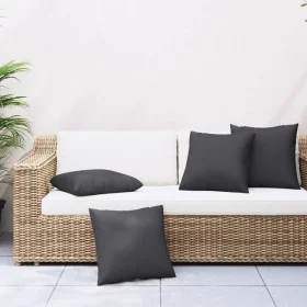 Cojines de sofá 4 unidades tela negro 40x40 cm by , Cushions for chairs and sofas - Ref: Foro24-360366, Price: 29,46 €, Disco...