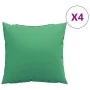 Cojines de sofá 4 unidades tela verde 40x40 cm by , Cushions for chairs and sofas - Ref: Foro24-360364, Price: 26,84 €, Disco...