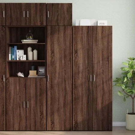 Armario estrecho madera ingeniería marrón roble 45x42,5x225 cm by , Sideboards - Ref: Foro24-3281293, Price: 197,52 €, Discou...