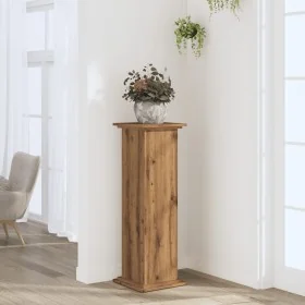 Soportes de planta madera ingeniería roble artisian 33x33x100cm von , Topfständer - Ref: Foro24-852986, Preis: 63,65 €, Rabat...