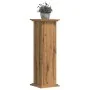 Soportes de planta madera ingeniería roble artisian 33x33x100cm de , Soportes para macetas - Ref: Foro24-852986, Precio: 57,8...