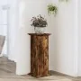 Soportes de plantas madera ingeniería roble ahumado 33x33x80 cm de , Soportes para macetas - Ref: Foro24-852973, Precio: 48,4...