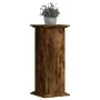 Soportes de plantas madera ingeniería roble ahumado 33x33x80 cm de , Soportes para macetas - Ref: Foro24-852973, Precio: 48,4...