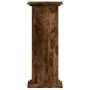 Soportes de plantas madera ingeniería roble ahumado 33x33x80 cm de , Soportes para macetas - Ref: Foro24-852973, Precio: 48,4...